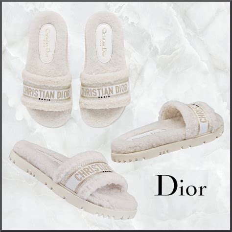 dior dway slides used|christian dior sway slides.